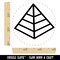 Pyramid Egypt Outline Self-Inking Rubber Stamp for Stamping Crafting Planners